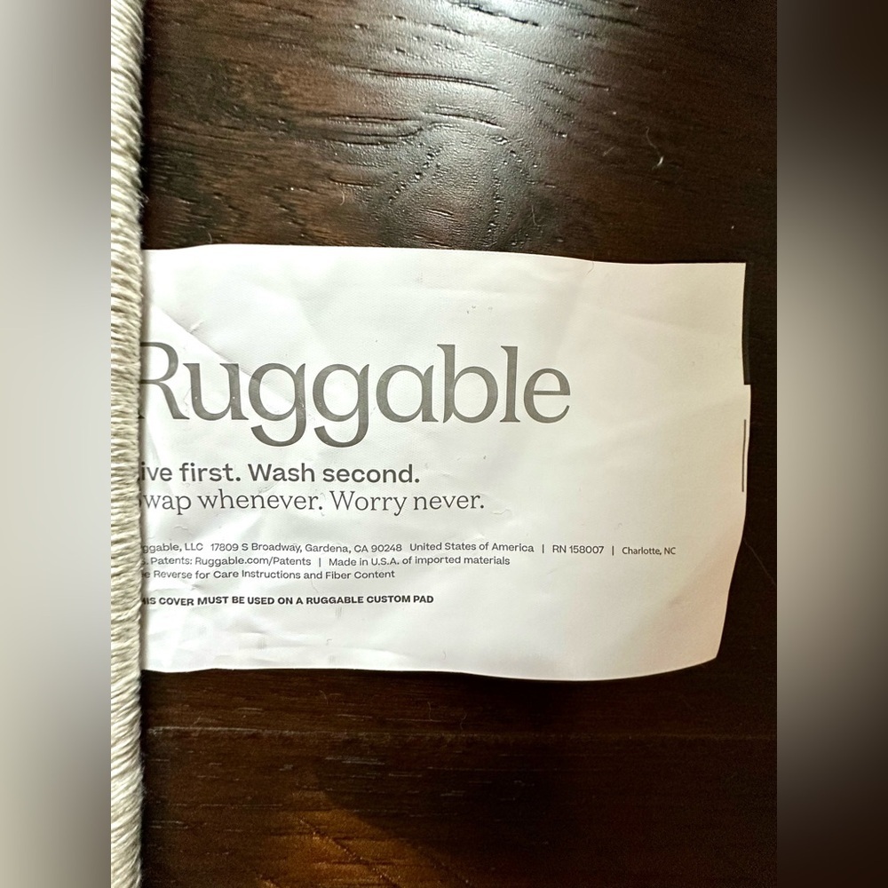 SOLD OUT Ruggable Juniper Runner Rug 2.5x12 Washable Botanical - Picture 15 of 16